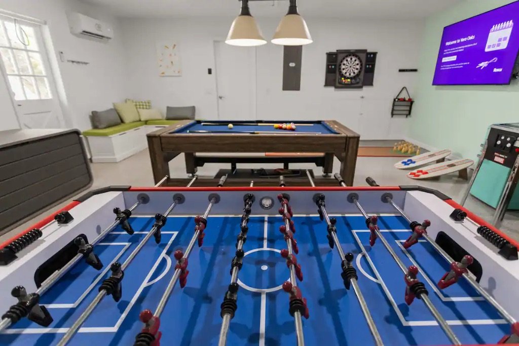 Vero Oaks foosball table and game area